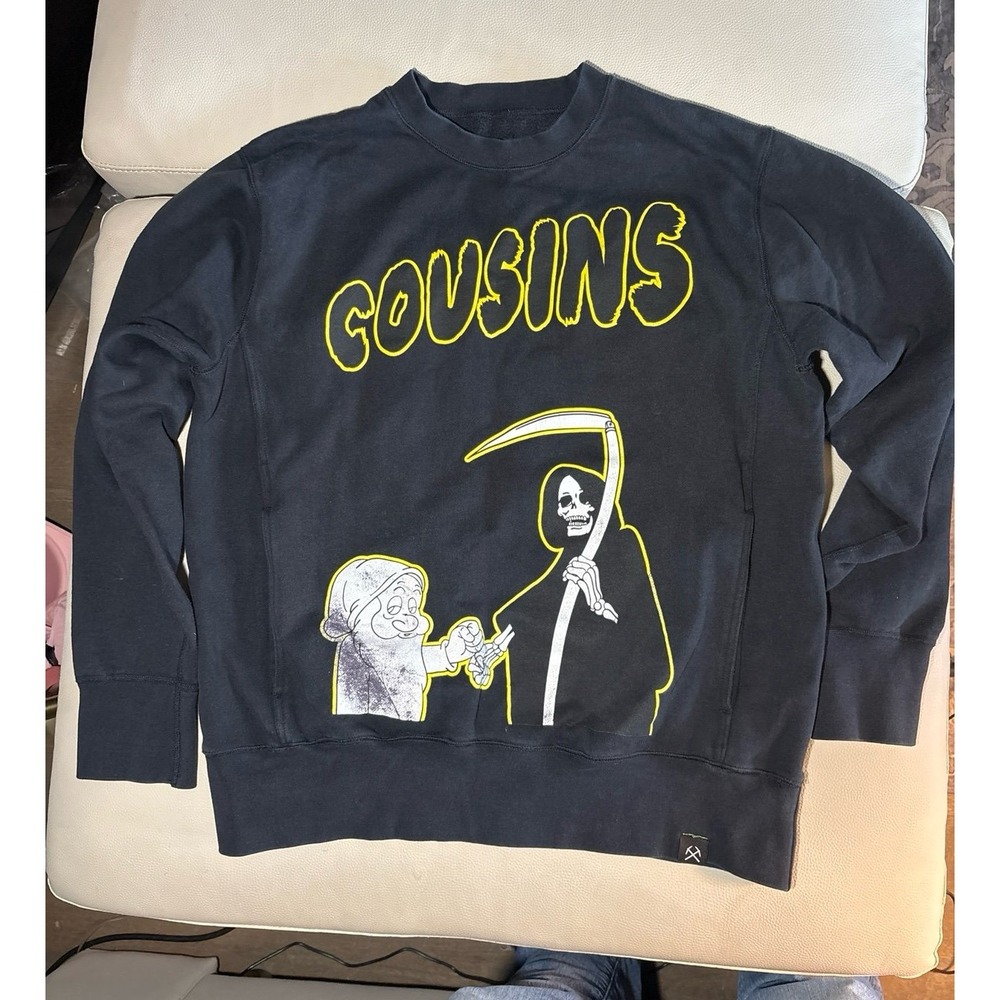 XL 3Sixteen "Cousins" black heavy duty sweatshirt. EUC.